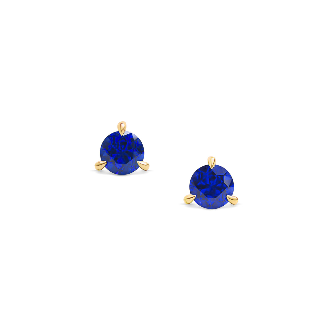 Royal Blue Sapphire Stud Earrings