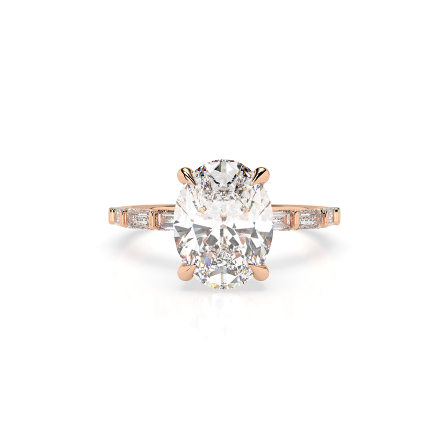 Baguette Band Engagement Ring