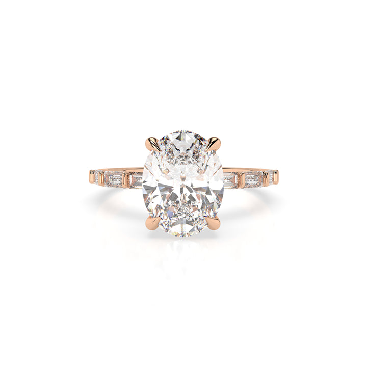 Baguette Band Engagement Ring