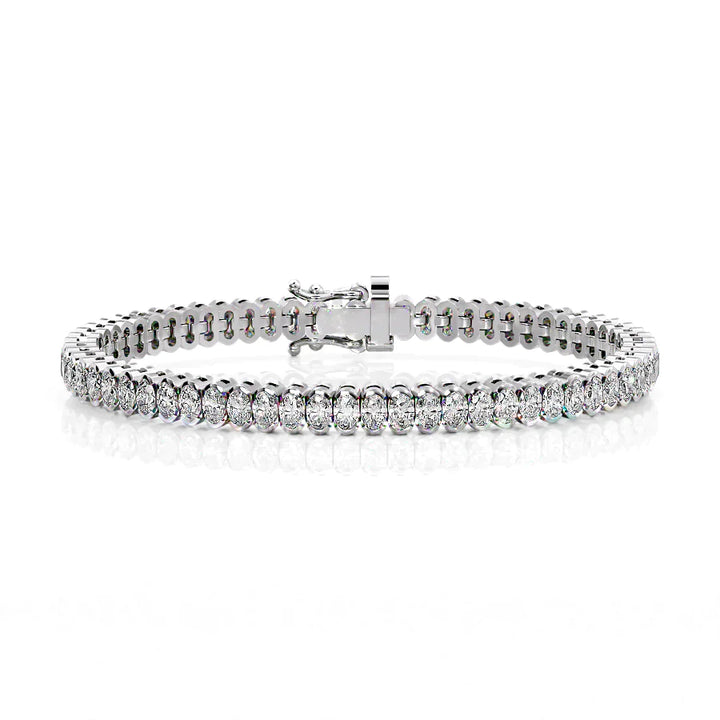 Oval Bezel Tennis Bracelet