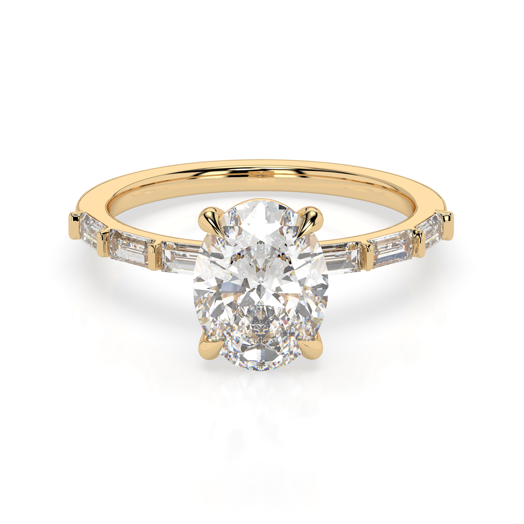 Baguette Band Engagement Ring