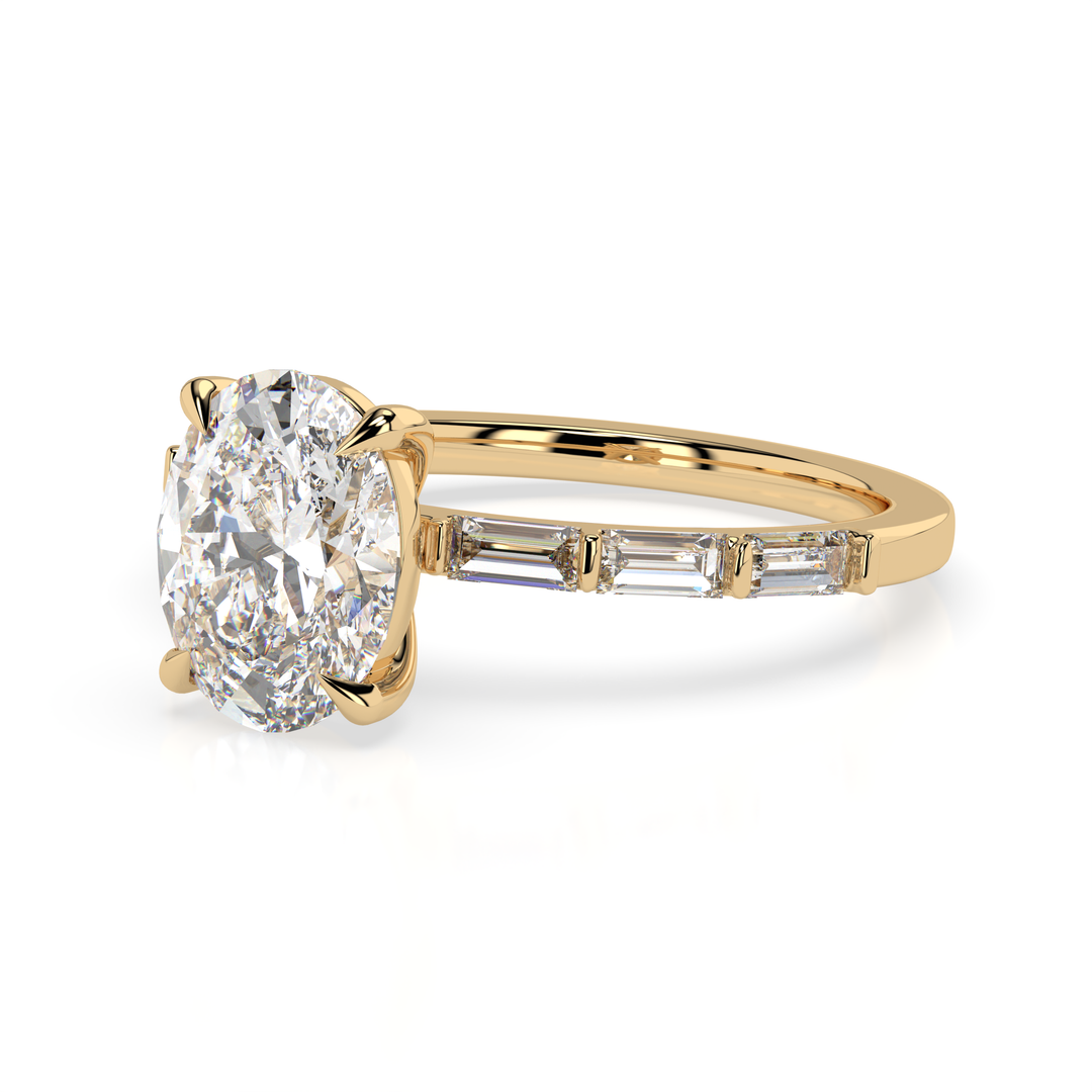 Baguette Band Engagement Ring