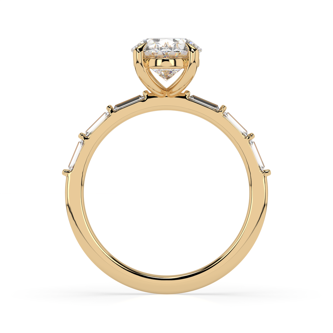 Baguette Band Engagement Ring