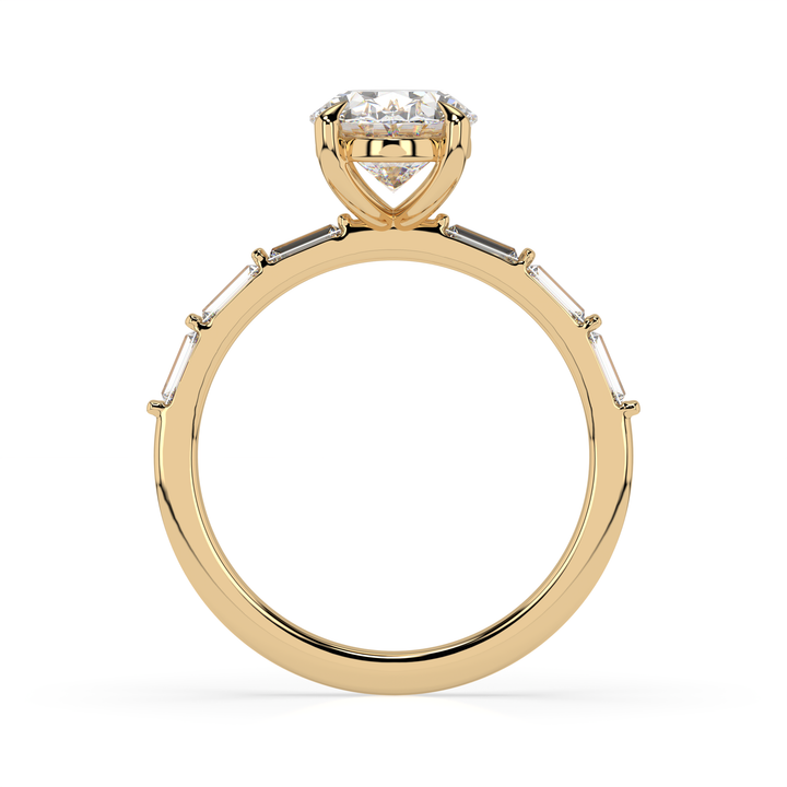 Baguette Band Engagement Ring