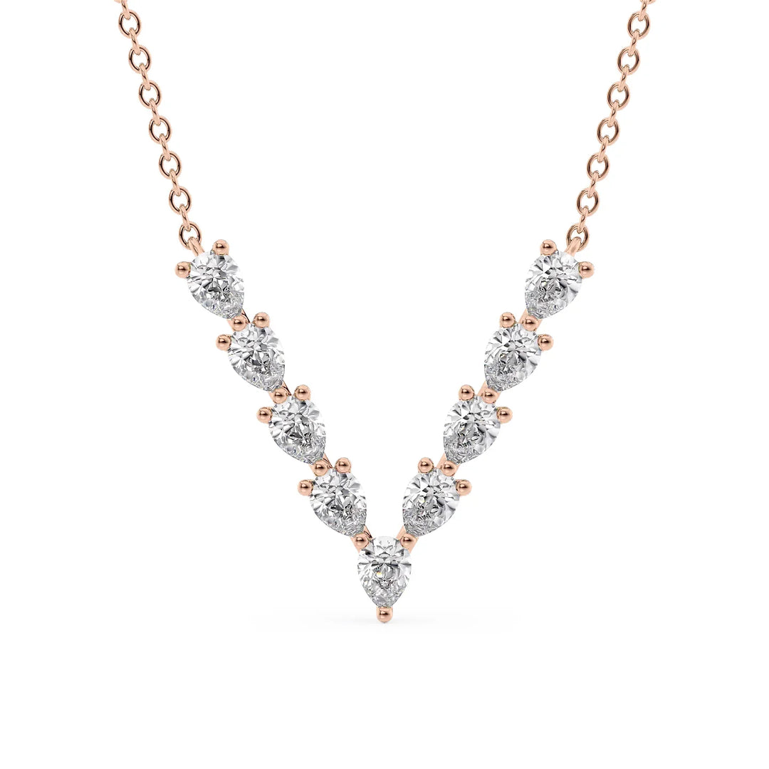 Chevron Diamond Necklace