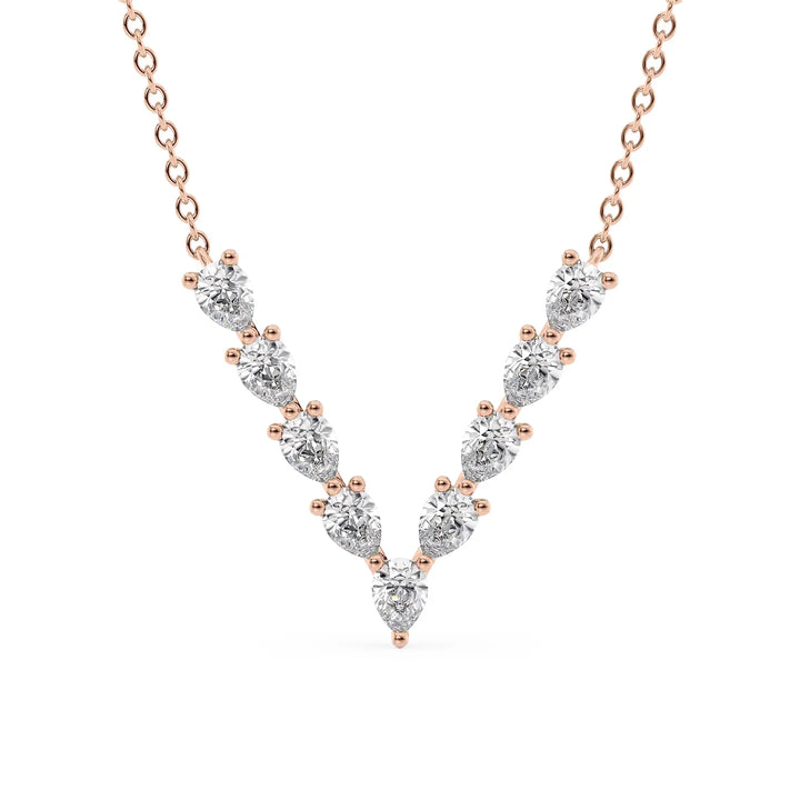 Chevron Diamond Necklace