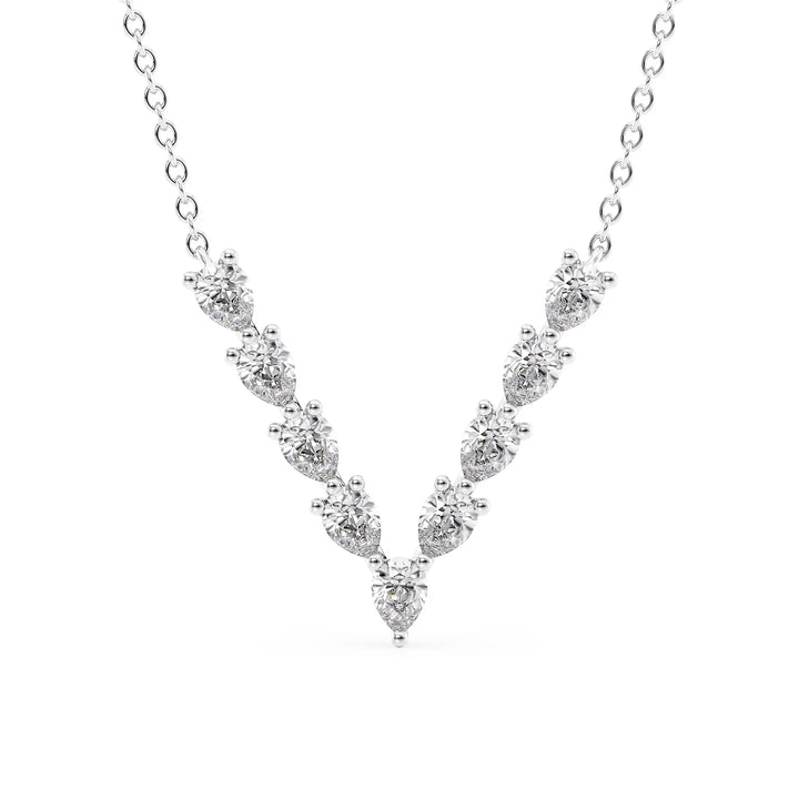 Chevron Diamond Necklace