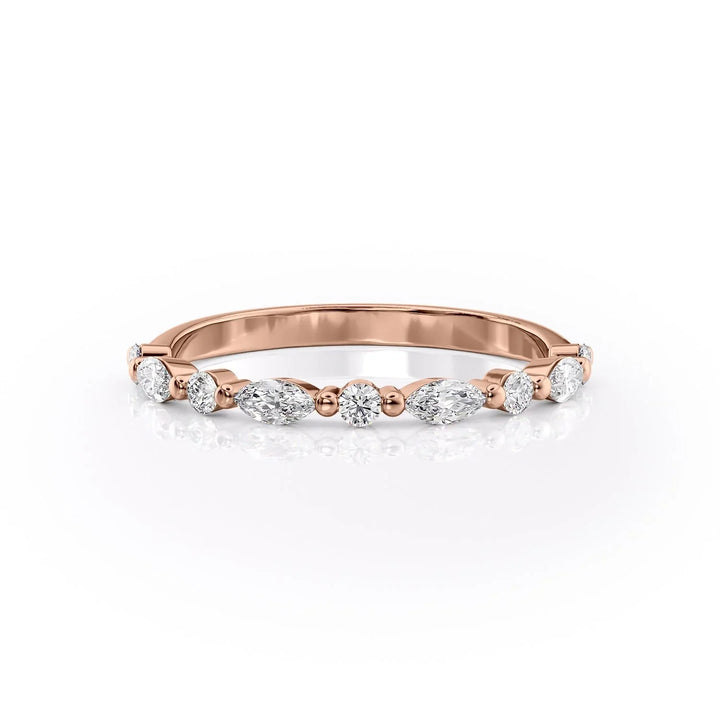 Half Eternity Delicate Diamond Band