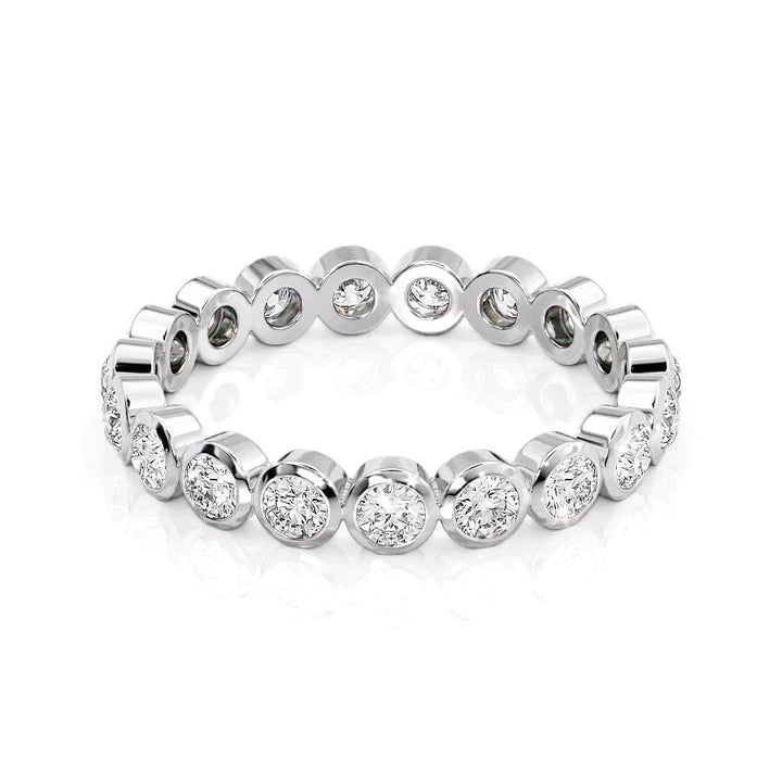 Bezel Round Eternity Band