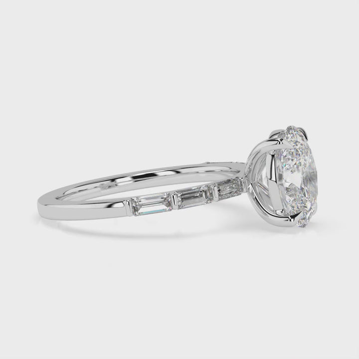 Baguette Band Engagement Ring